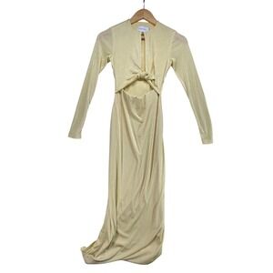 Revolve Significant Other Monza Cutout Maxi Dress Party Cocktail butter Yellow 2